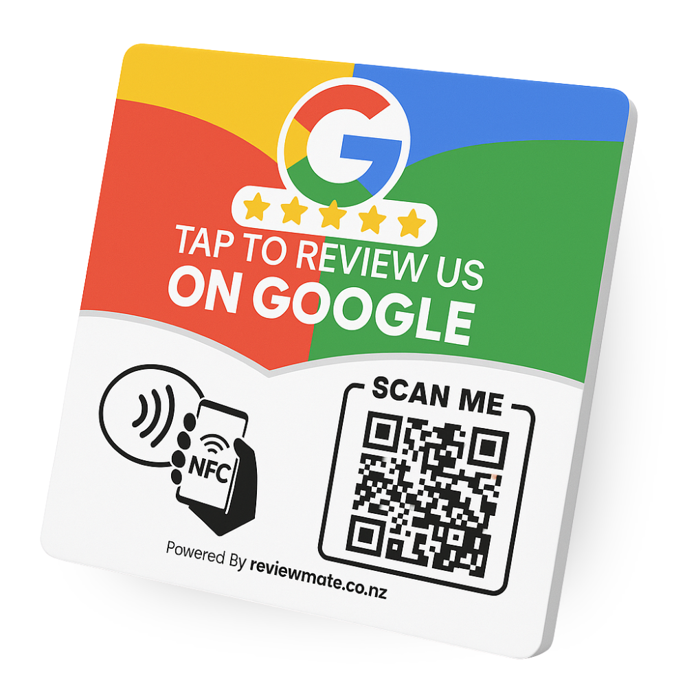 Review Mate NZ | QR/NFC Review Cards, Plaques & Stands