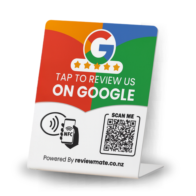 Review Mate NZ | QR/NFC Review Cards, Plaques & Stands